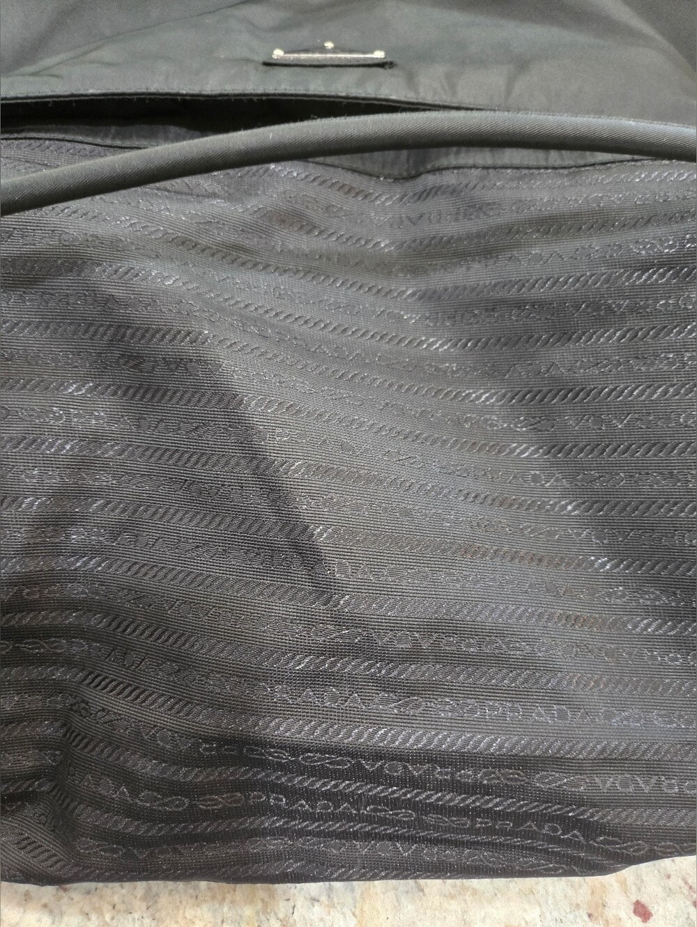Vintage Y2K Prada Nylon Shoulder Bag Black Authentic Early 2000s - Picture 14 of 16